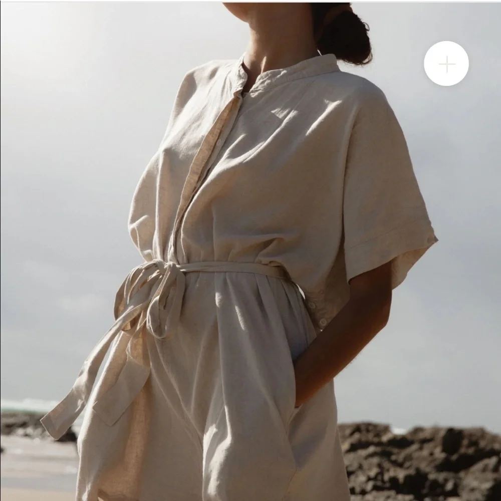 NWOT *** 100% Linen Play Suit - Picture 2 of 8